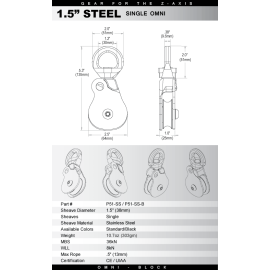 Omni-Block SWIVEL PULLEY