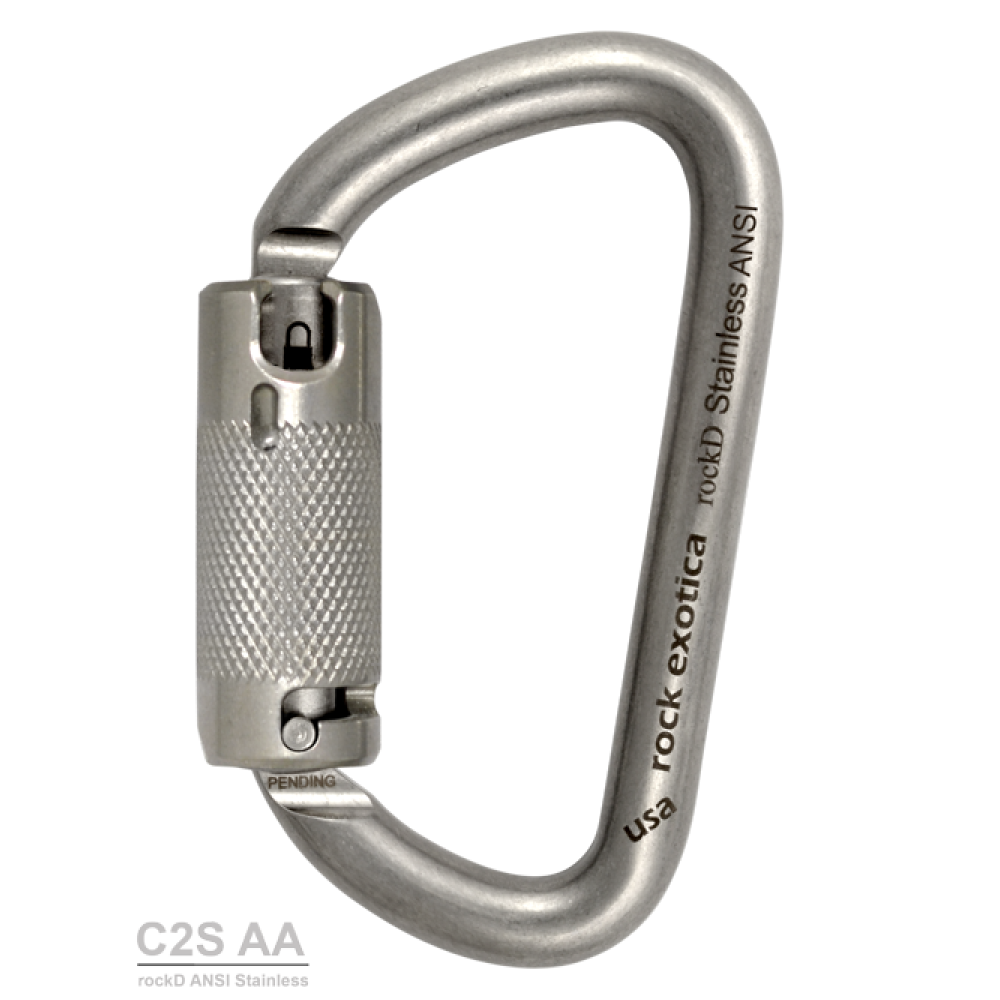 rockD ANSI Stainless Carabiner